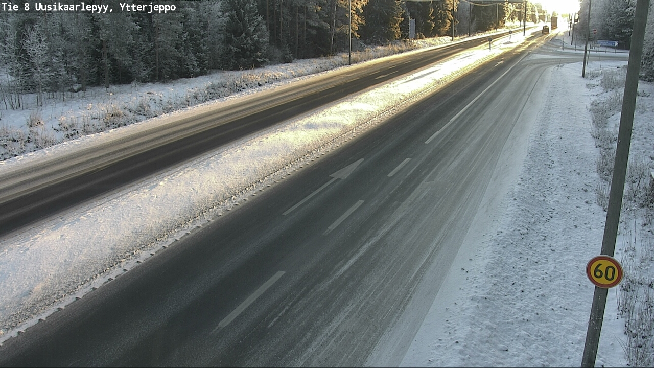 Weather Camera Image Väg 8 Nykarleby, Ytterjeppo, Uusikaarlepyy, Pohjanmaa