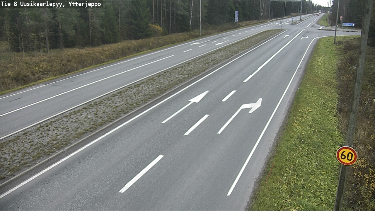 Kelikamerat Kuva Tie 8 Uusikaarlepyy, Ytterjeppo, Uusikaarlepyy, Pohjanmaa