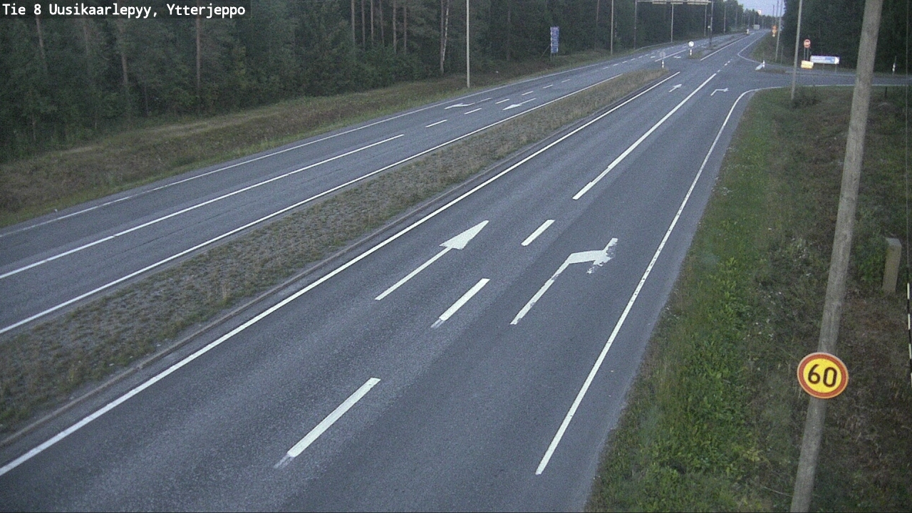 Weather Camera Image Road 8 Uusikaarlepyy, Ytterjeppo, Uusikaarlepyy, Pohjanmaa