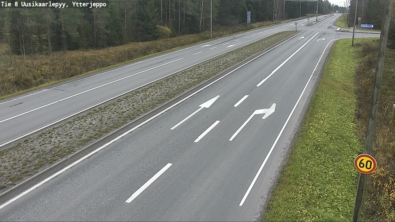 Kelikamerat Kuva Tie 8 Uusikaarlepyy, Ytterjeppo, Uusikaarlepyy, Pohjanmaa