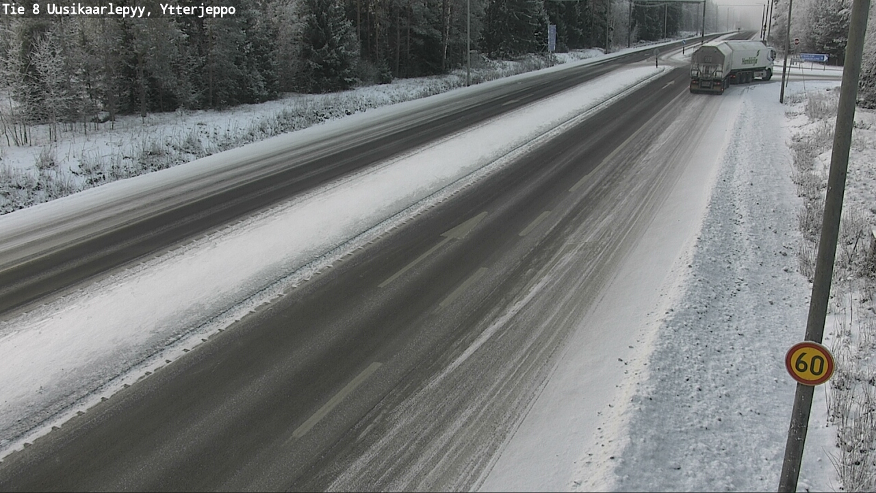 Weather Camera Image Road 8 Uusikaarlepyy, Ytterjeppo, Uusikaarlepyy, Pohjanmaa