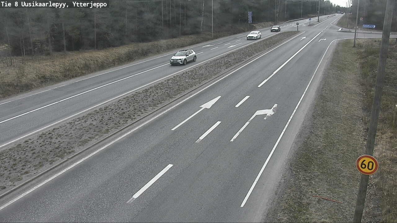 Weather Camera Image Väg 8 Nykarleby, Ytterjeppo, Uusikaarlepyy, Pohjanmaa