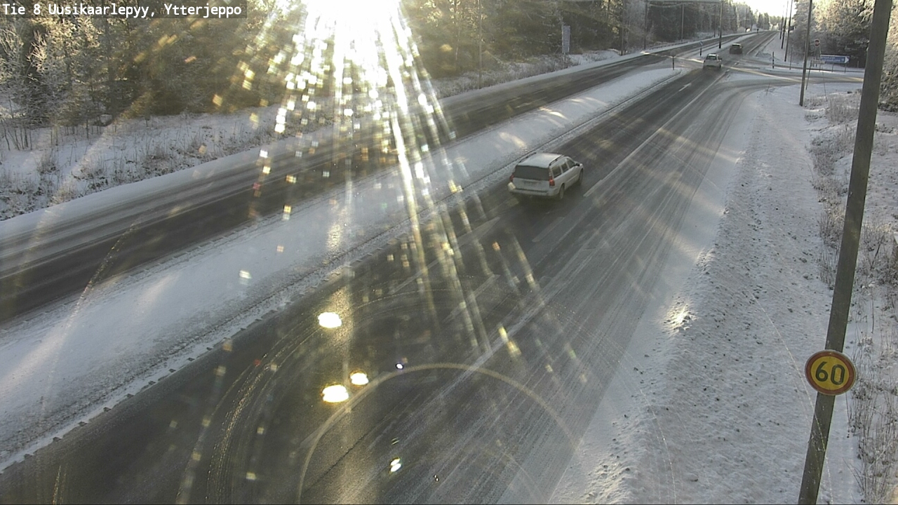 Weather Camera Image Road 8 Uusikaarlepyy, Ytterjeppo, Uusikaarlepyy, Pohjanmaa