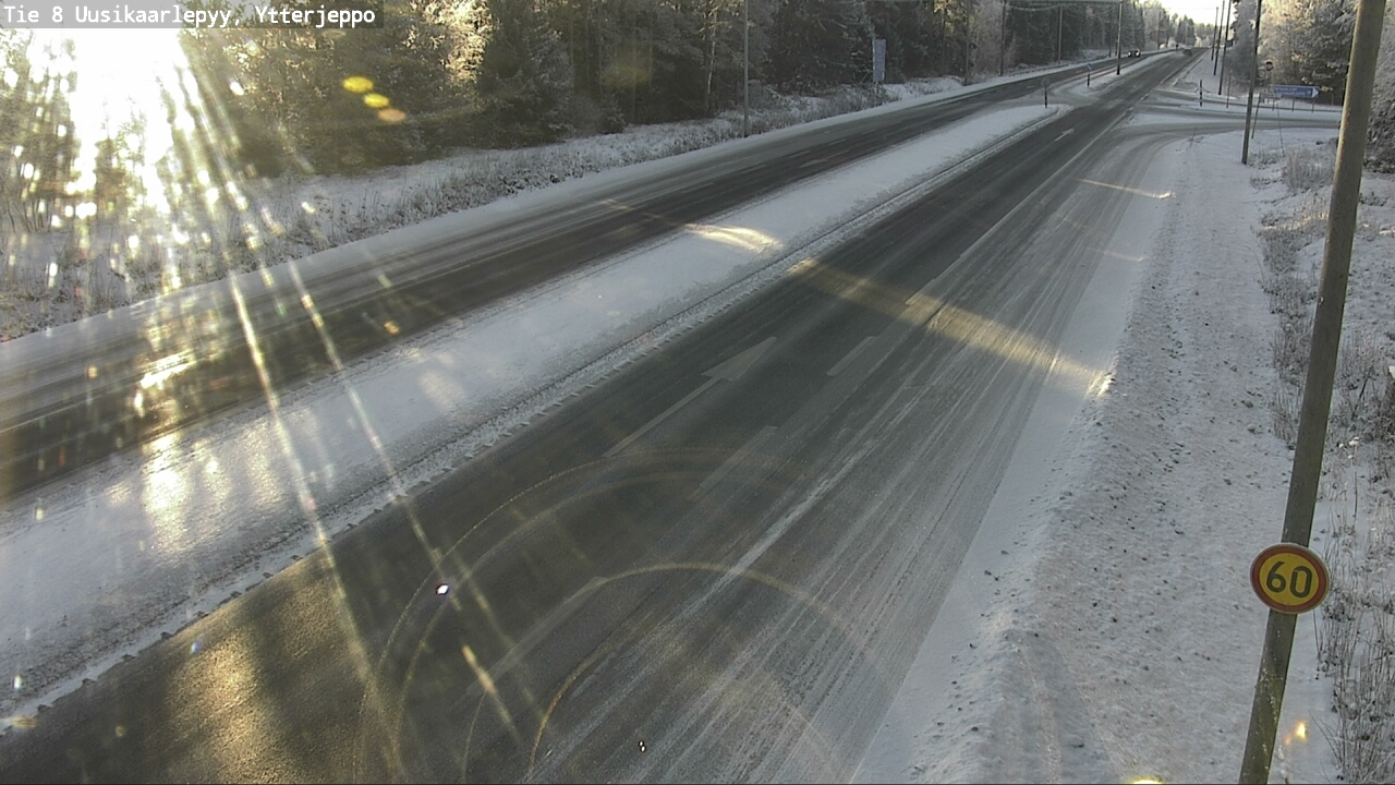 Weather Camera Image Road 8 Uusikaarlepyy, Ytterjeppo, Uusikaarlepyy, Pohjanmaa