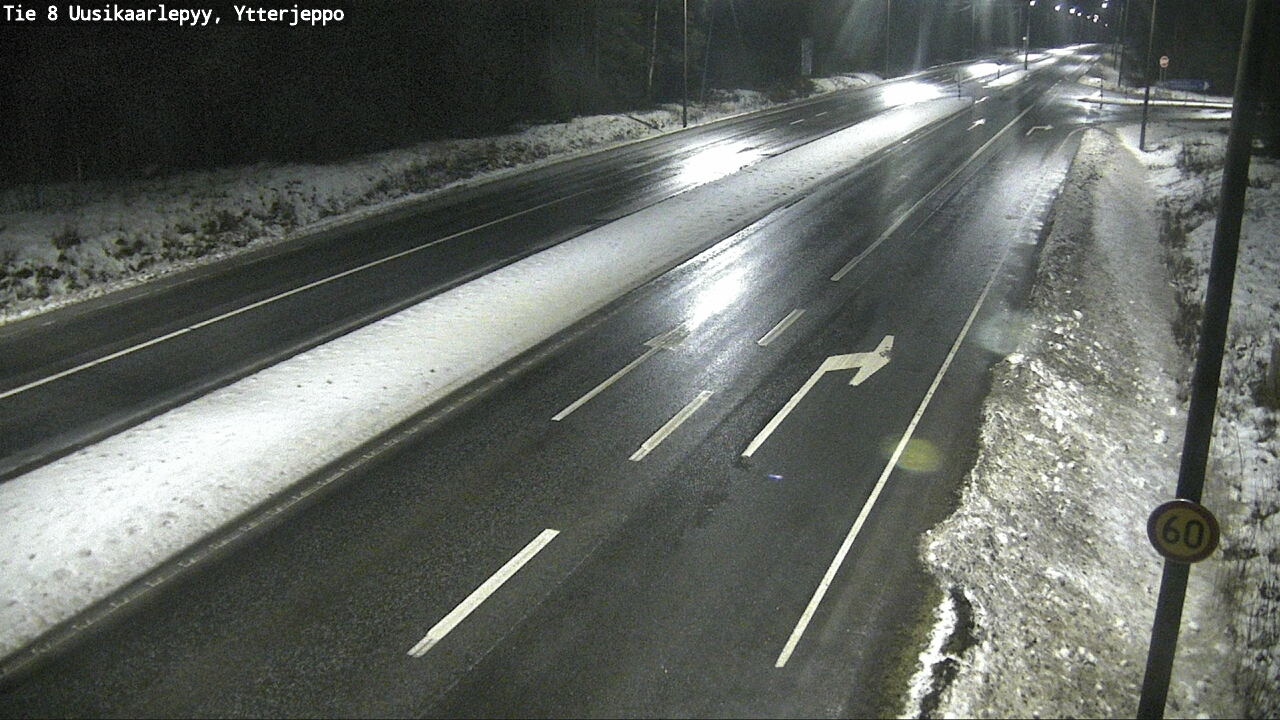 Weather Camera Image Väg 8 Nykarleby, Ytterjeppo, Uusikaarlepyy, Pohjanmaa
