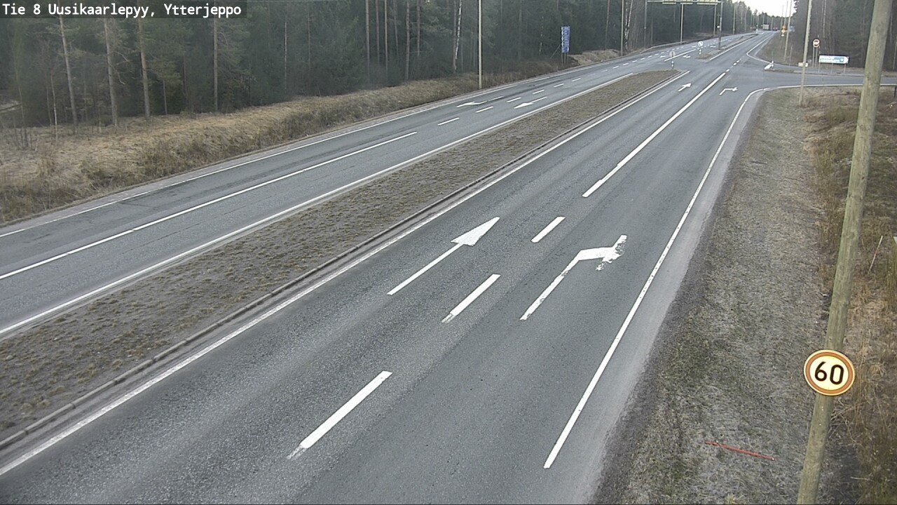 Kelikamerat Kuva Tie 8 Uusikaarlepyy, Ytterjeppo, Uusikaarlepyy, Pohjanmaa