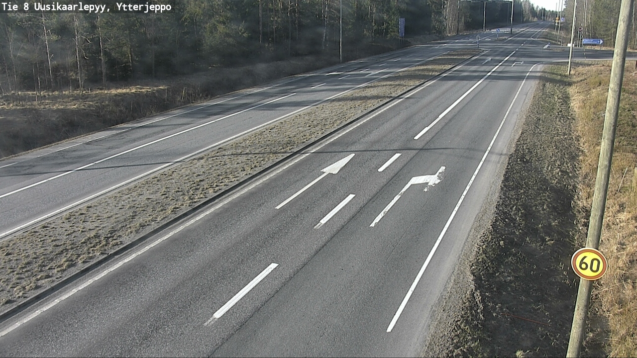 Kelikamerat Kuva Tie 8 Uusikaarlepyy, Ytterjeppo, Uusikaarlepyy, Pohjanmaa