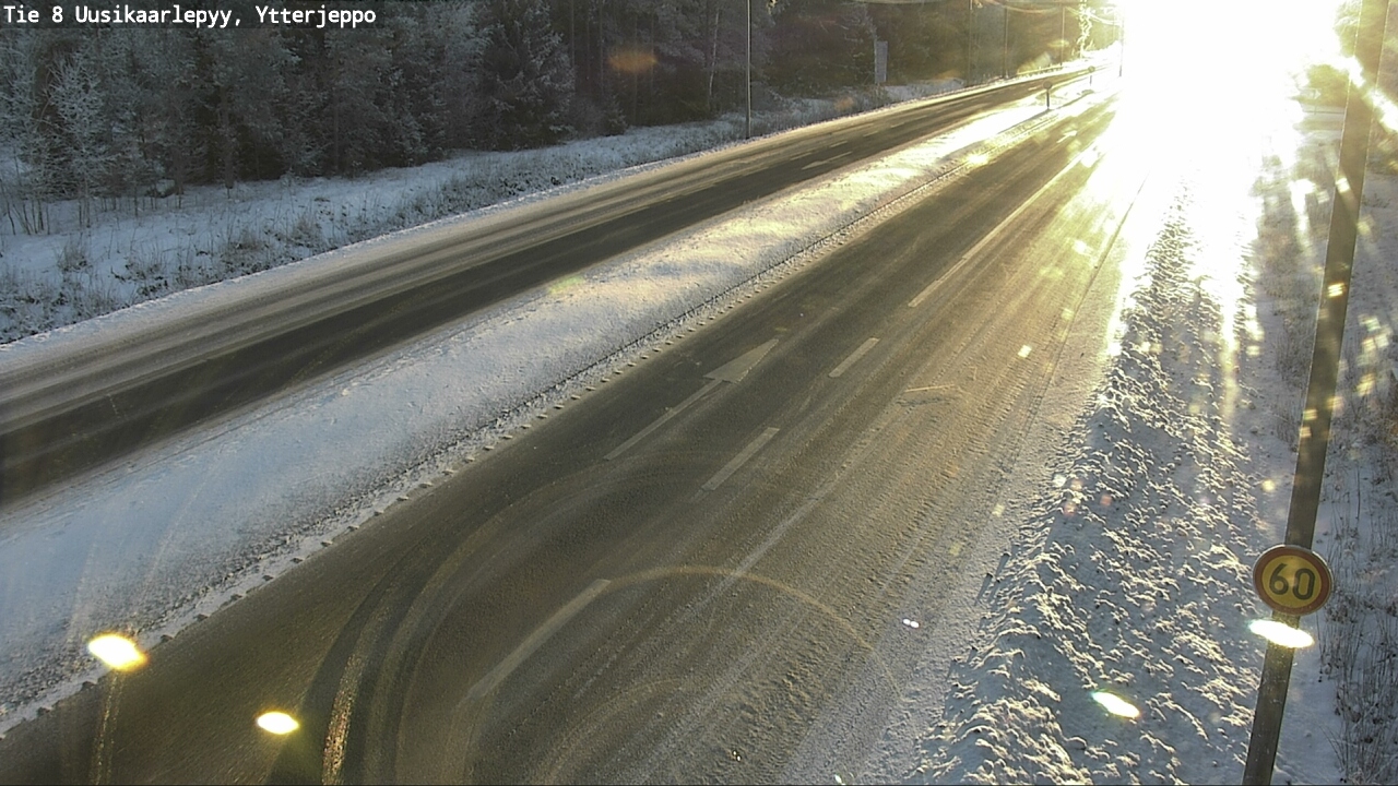 Weather Camera Image Väg 8 Nykarleby, Ytterjeppo, Uusikaarlepyy, Pohjanmaa