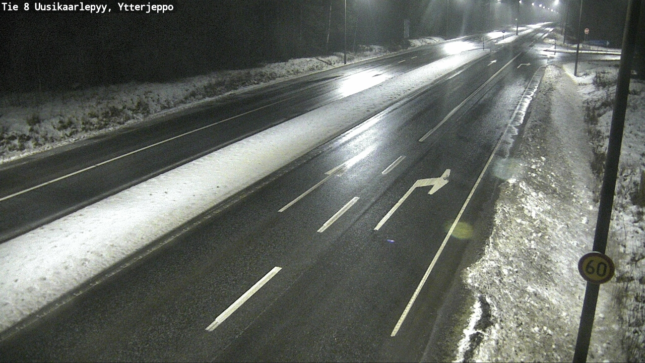 Weather Camera Image Väg 8 Nykarleby, Ytterjeppo, Uusikaarlepyy, Pohjanmaa