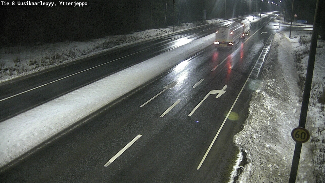 Weather Camera Image Väg 8 Nykarleby, Ytterjeppo, Uusikaarlepyy, Pohjanmaa