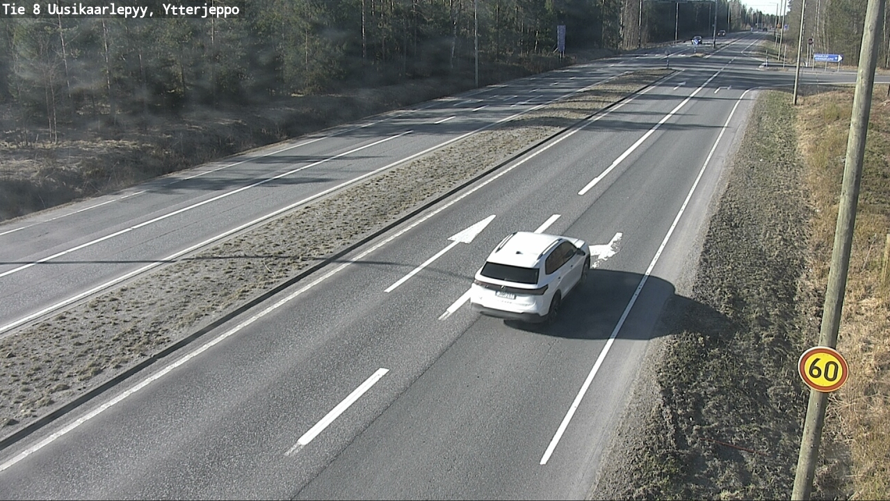 Weather Camera Image Väg 8 Nykarleby, Ytterjeppo, Uusikaarlepyy, Pohjanmaa
