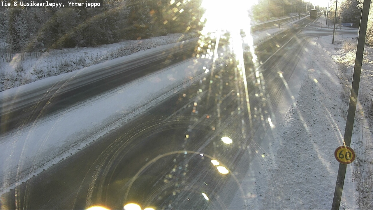 Weather Camera Image Väg 8 Nykarleby, Ytterjeppo, Uusikaarlepyy, Pohjanmaa