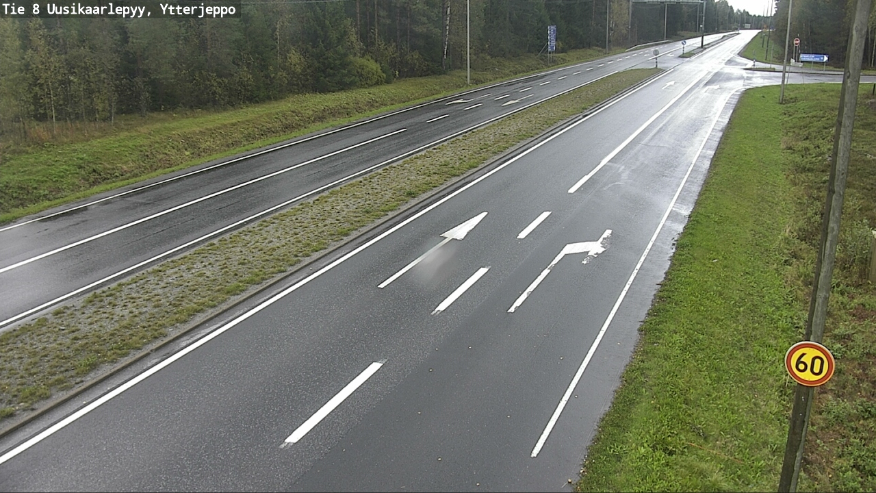 Weather Camera Image Road 8 Uusikaarlepyy, Ytterjeppo, Uusikaarlepyy, Pohjanmaa