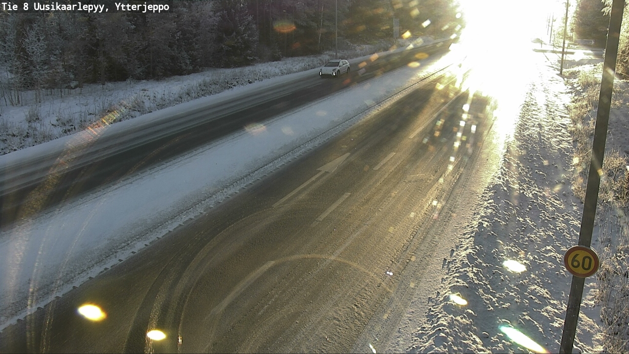 Weather Camera Image Väg 8 Nykarleby, Ytterjeppo, Uusikaarlepyy, Pohjanmaa