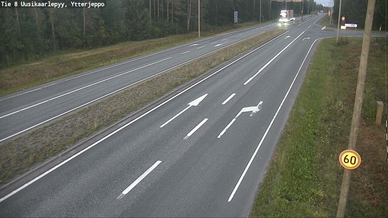Weather Camera Image Road 8 Uusikaarlepyy, Ytterjeppo, Uusikaarlepyy, Pohjanmaa