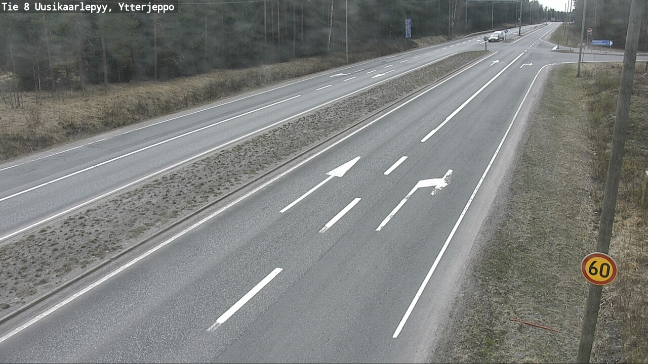 Weather Camera Image Väg 8 Nykarleby, Ytterjeppo, Uusikaarlepyy, Pohjanmaa