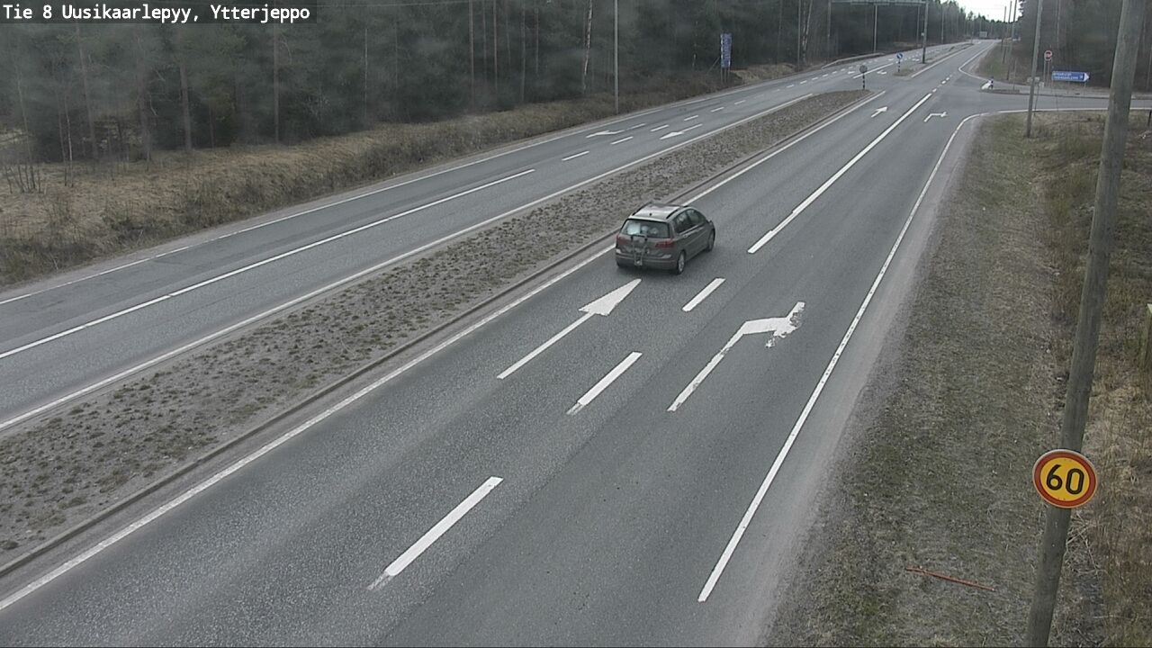 Weather Camera Image Väg 8 Nykarleby, Ytterjeppo, Uusikaarlepyy, Pohjanmaa