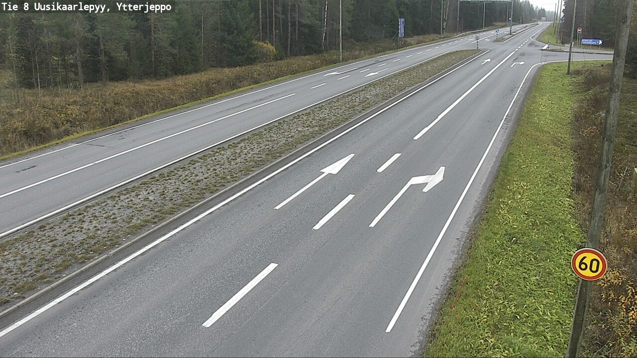 Kelikamerat Kuva Tie 8 Uusikaarlepyy, Ytterjeppo, Uusikaarlepyy, Pohjanmaa