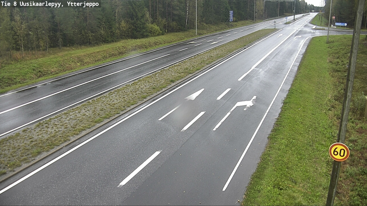 Weather Camera Image Road 8 Uusikaarlepyy, Ytterjeppo, Uusikaarlepyy, Pohjanmaa