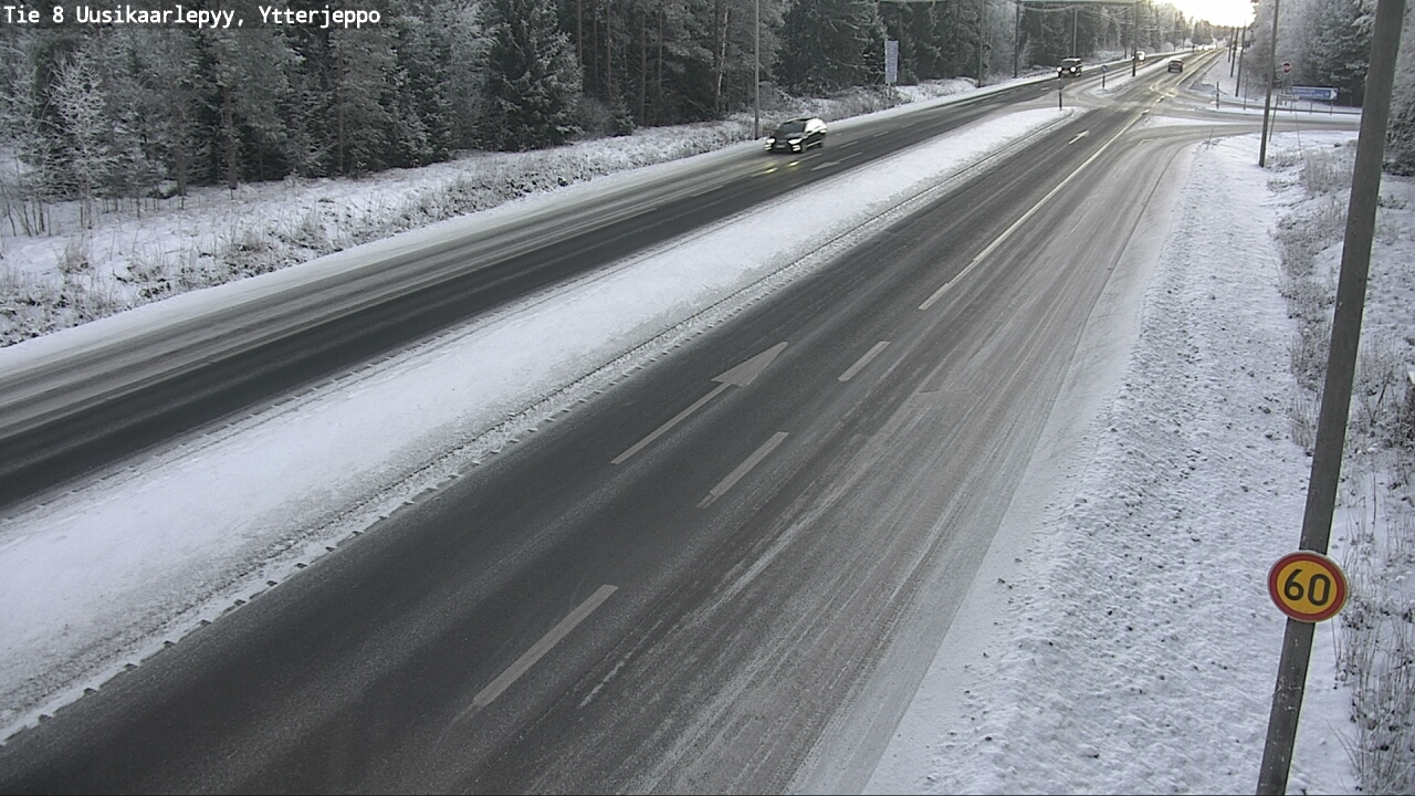 Weather Camera Image Väg 8 Nykarleby, Ytterjeppo, Uusikaarlepyy, Pohjanmaa