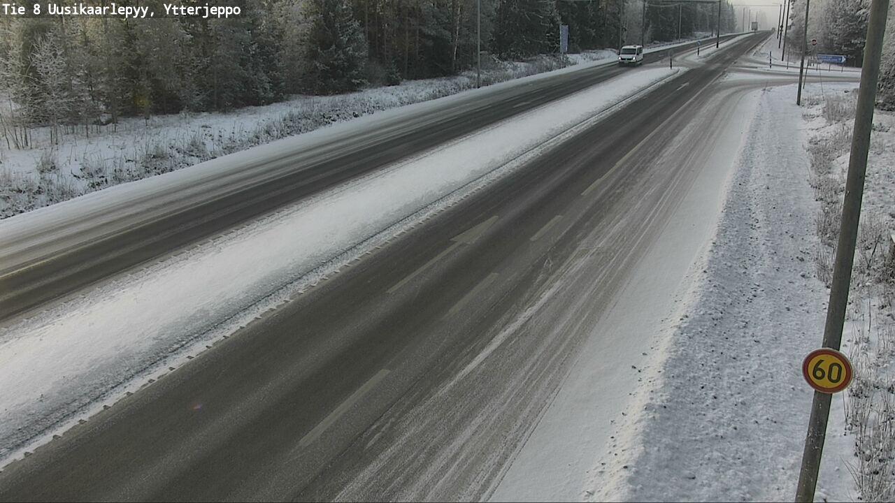 Weather Camera Image Road 8 Uusikaarlepyy, Ytterjeppo, Uusikaarlepyy, Pohjanmaa