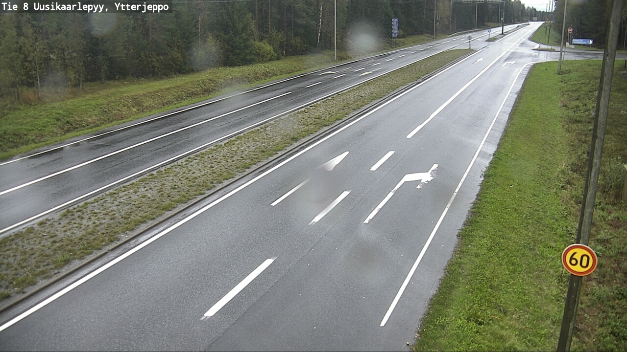 Weather Camera Image Road 8 Uusikaarlepyy, Ytterjeppo, Uusikaarlepyy, Pohjanmaa