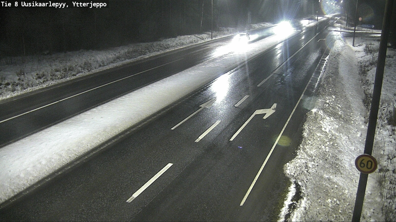 Weather Camera Image Väg 8 Nykarleby, Ytterjeppo, Uusikaarlepyy, Pohjanmaa