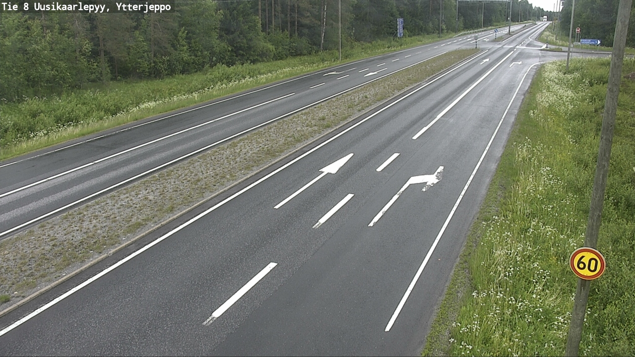 Weather Camera Image Väg 8 Nykarleby, Ytterjeppo, Uusikaarlepyy, Pohjanmaa