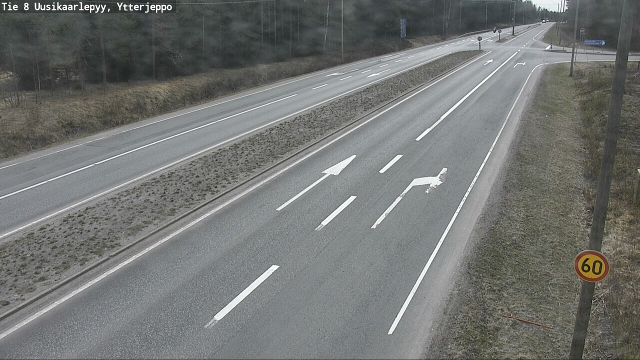Weather Camera Image Väg 8 Nykarleby, Ytterjeppo, Uusikaarlepyy, Pohjanmaa