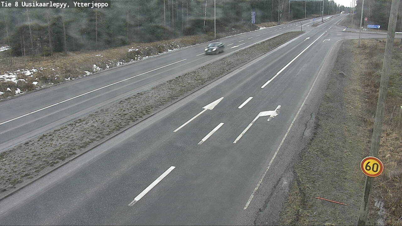 Weather Camera Image Road 8 Uusikaarlepyy, Ytterjeppo, Uusikaarlepyy, Pohjanmaa