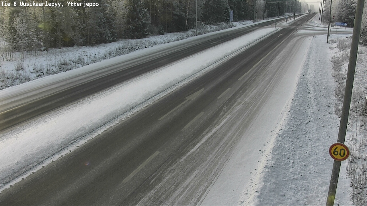Weather Camera Image Road 8 Uusikaarlepyy, Ytterjeppo, Uusikaarlepyy, Pohjanmaa