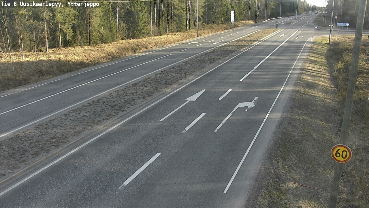 Kelikamerat Kuva Tie 8 Uusikaarlepyy, Ytterjeppo, Uusikaarlepyy, Pohjanmaa