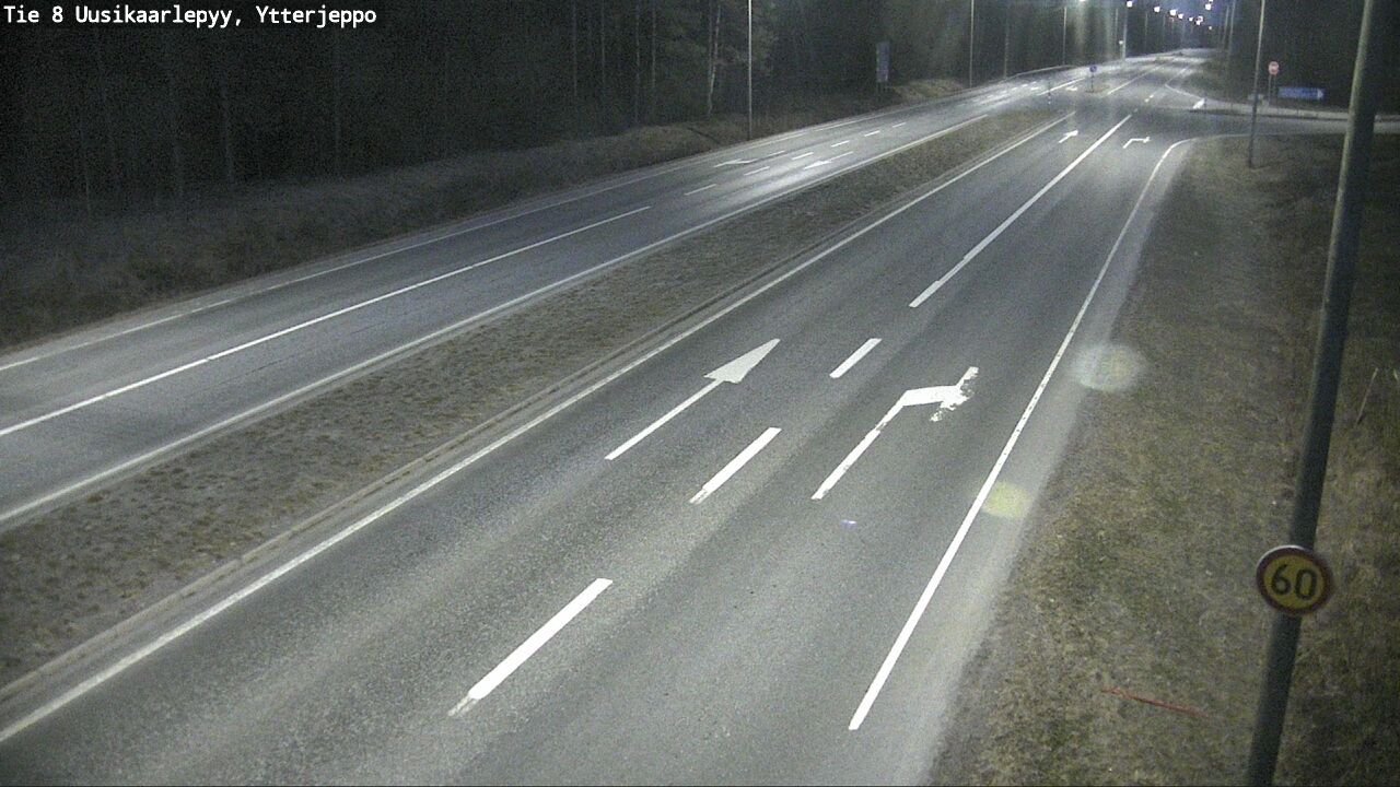 Weather Camera Image Road 8 Uusikaarlepyy, Ytterjeppo, Uusikaarlepyy, Pohjanmaa