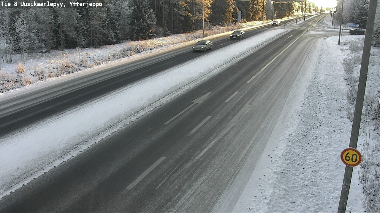Weather Camera Image Väg 8 Nykarleby, Ytterjeppo, Uusikaarlepyy, Pohjanmaa