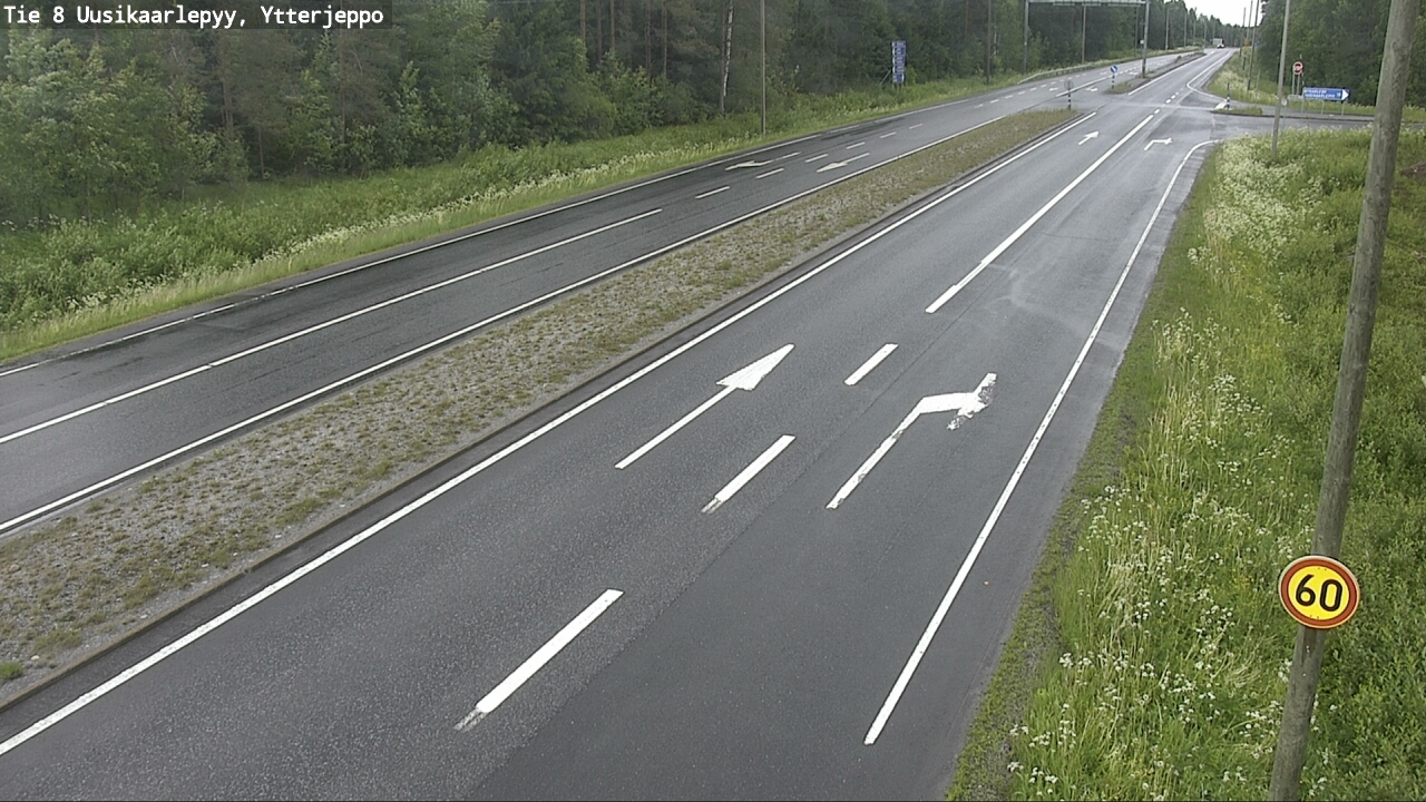 Weather Camera Image Road 8 Uusikaarlepyy, Ytterjeppo, Uusikaarlepyy, Pohjanmaa
