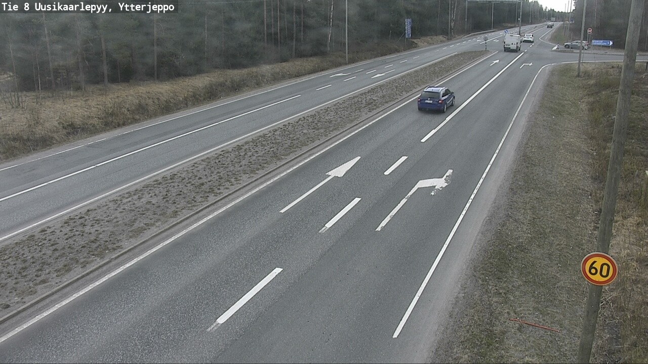 Weather Camera Image Väg 8 Nykarleby, Ytterjeppo, Uusikaarlepyy, Pohjanmaa
