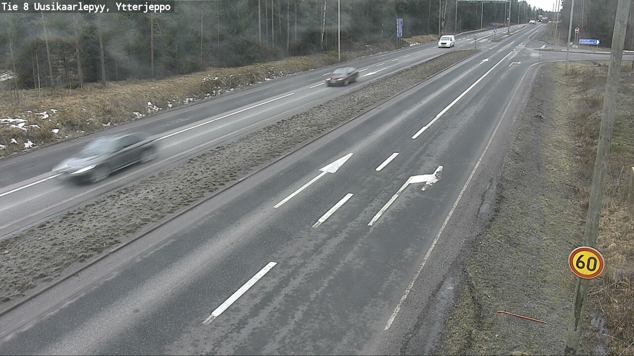 Weather Camera Image Road 8 Uusikaarlepyy, Ytterjeppo, Uusikaarlepyy, Pohjanmaa