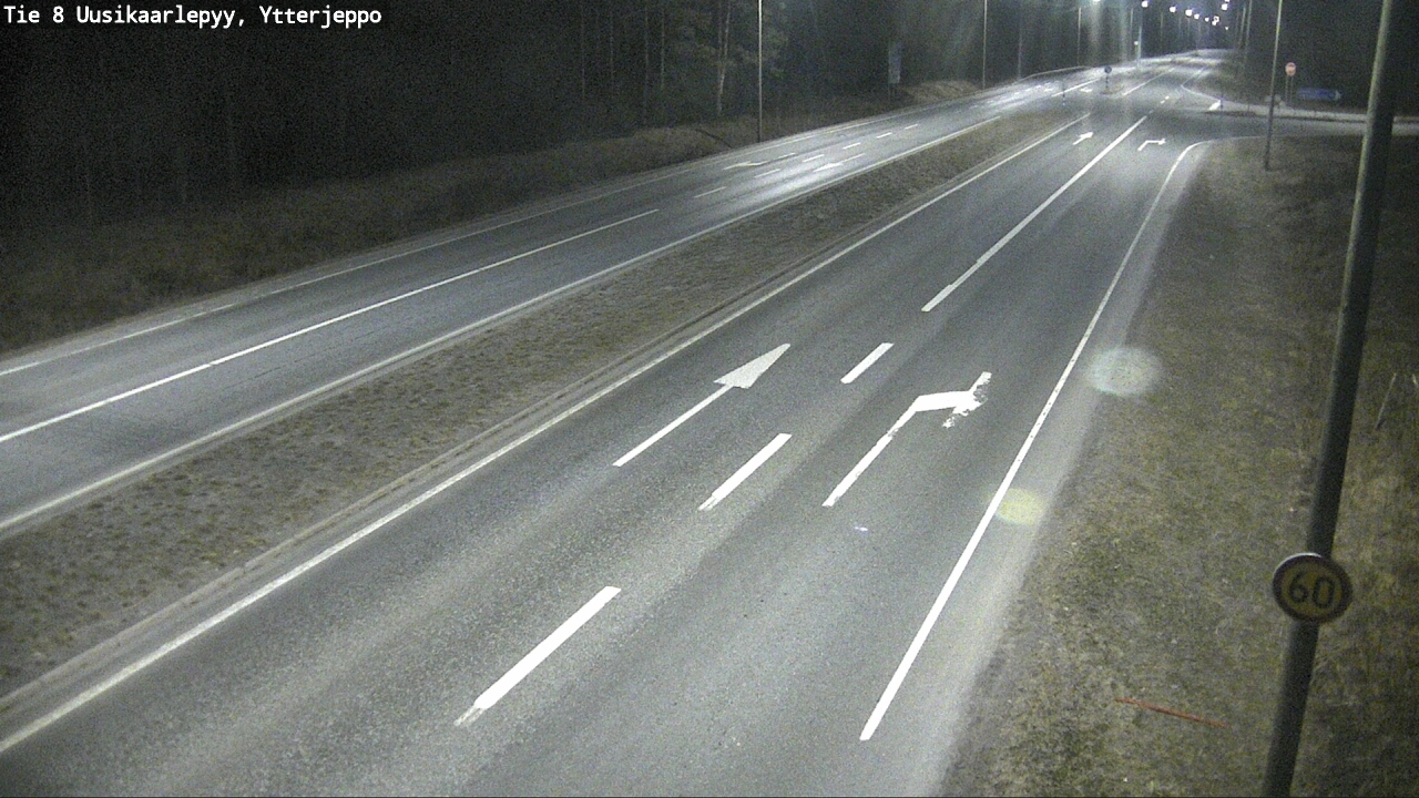 Weather Camera Image Road 8 Uusikaarlepyy, Ytterjeppo, Uusikaarlepyy, Pohjanmaa