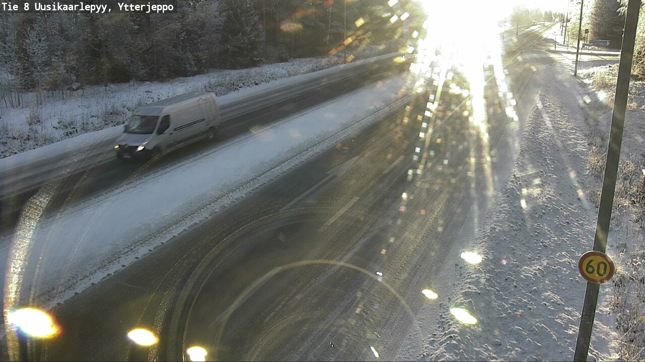 Weather Camera Image Väg 8 Nykarleby, Ytterjeppo, Uusikaarlepyy, Pohjanmaa