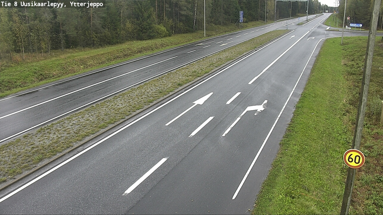 Weather Camera Image Road 8 Uusikaarlepyy, Ytterjeppo, Uusikaarlepyy, Pohjanmaa