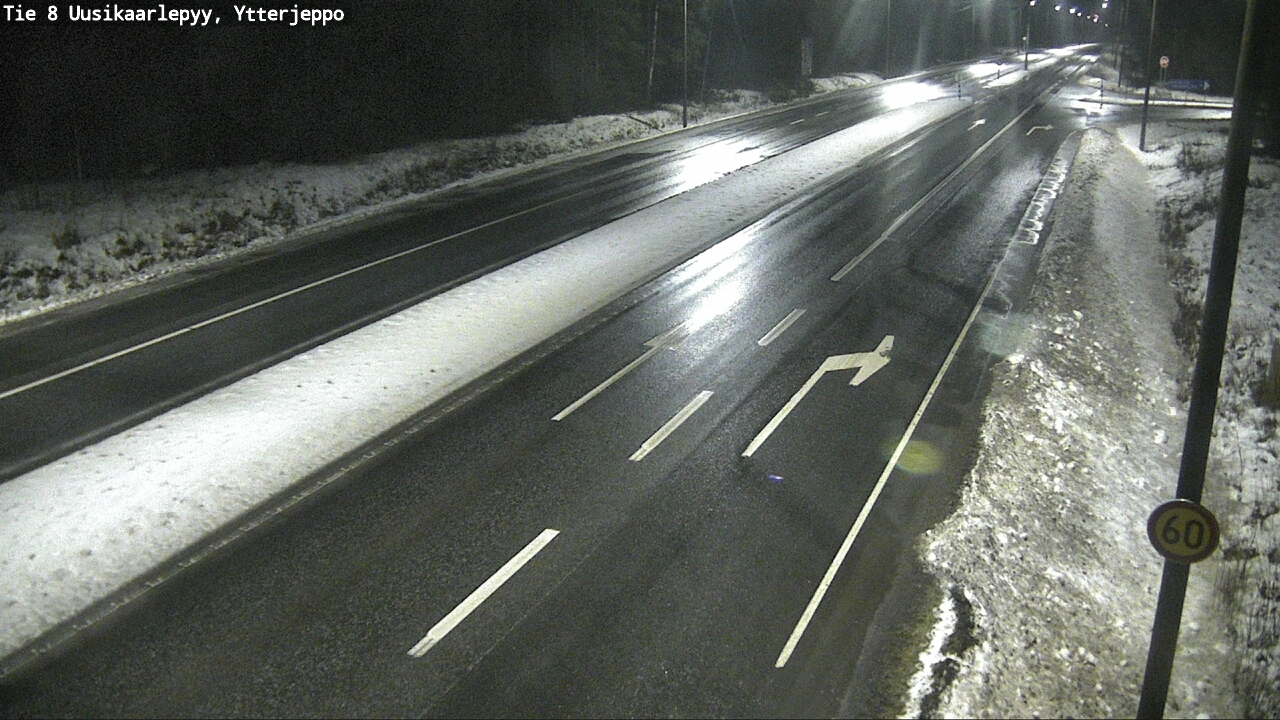 Weather Camera Image Väg 8 Nykarleby, Ytterjeppo, Uusikaarlepyy, Pohjanmaa