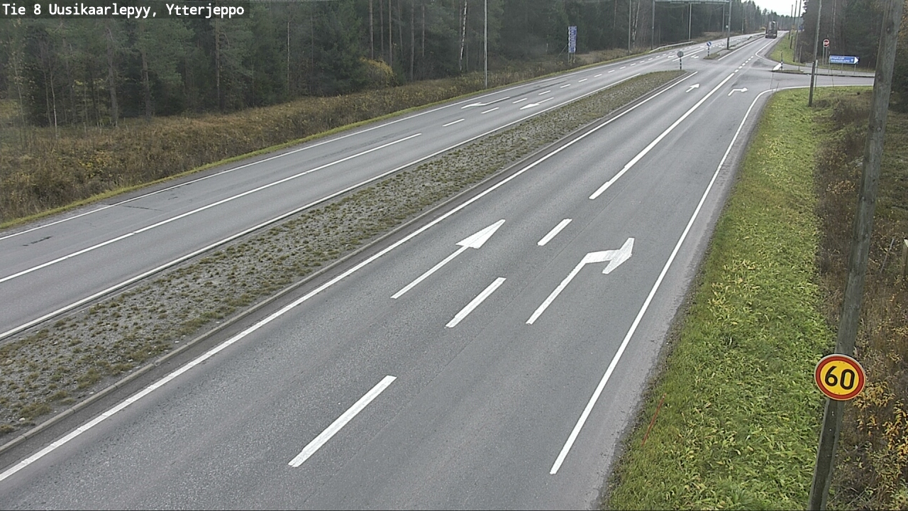 Kelikamerat Kuva Tie 8 Uusikaarlepyy, Ytterjeppo, Uusikaarlepyy, Pohjanmaa