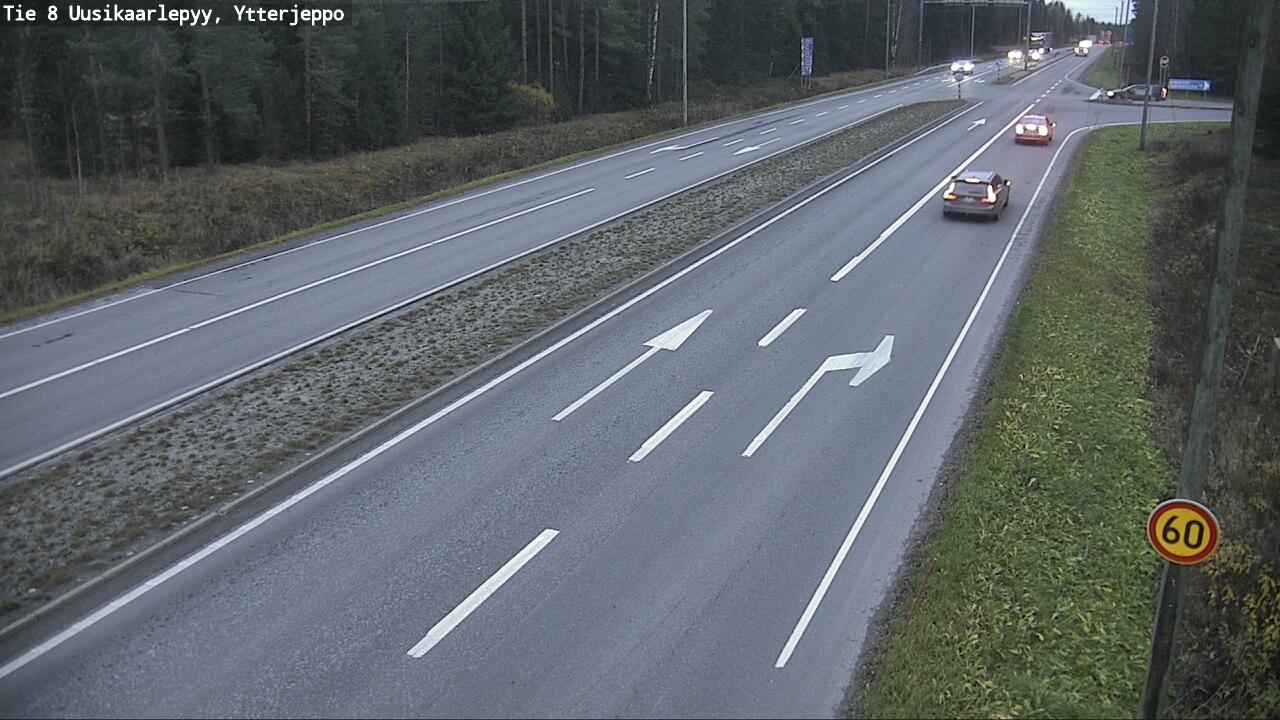 Kelikamerat Kuva Tie 8 Uusikaarlepyy, Ytterjeppo, Uusikaarlepyy, Pohjanmaa