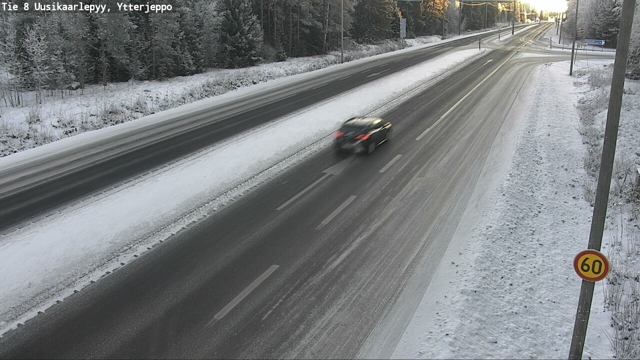 Weather Camera Image Väg 8 Nykarleby, Ytterjeppo, Uusikaarlepyy, Pohjanmaa