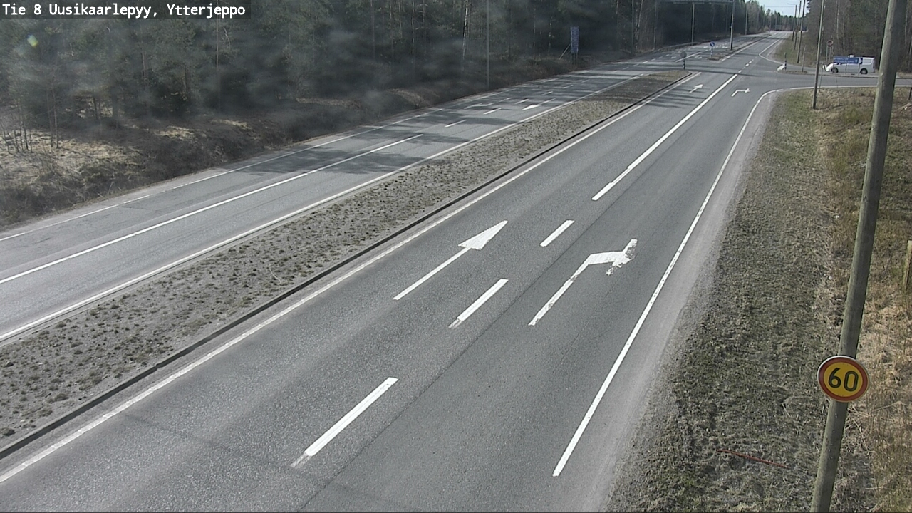 Weather Camera Image Väg 8 Nykarleby, Ytterjeppo, Uusikaarlepyy, Pohjanmaa