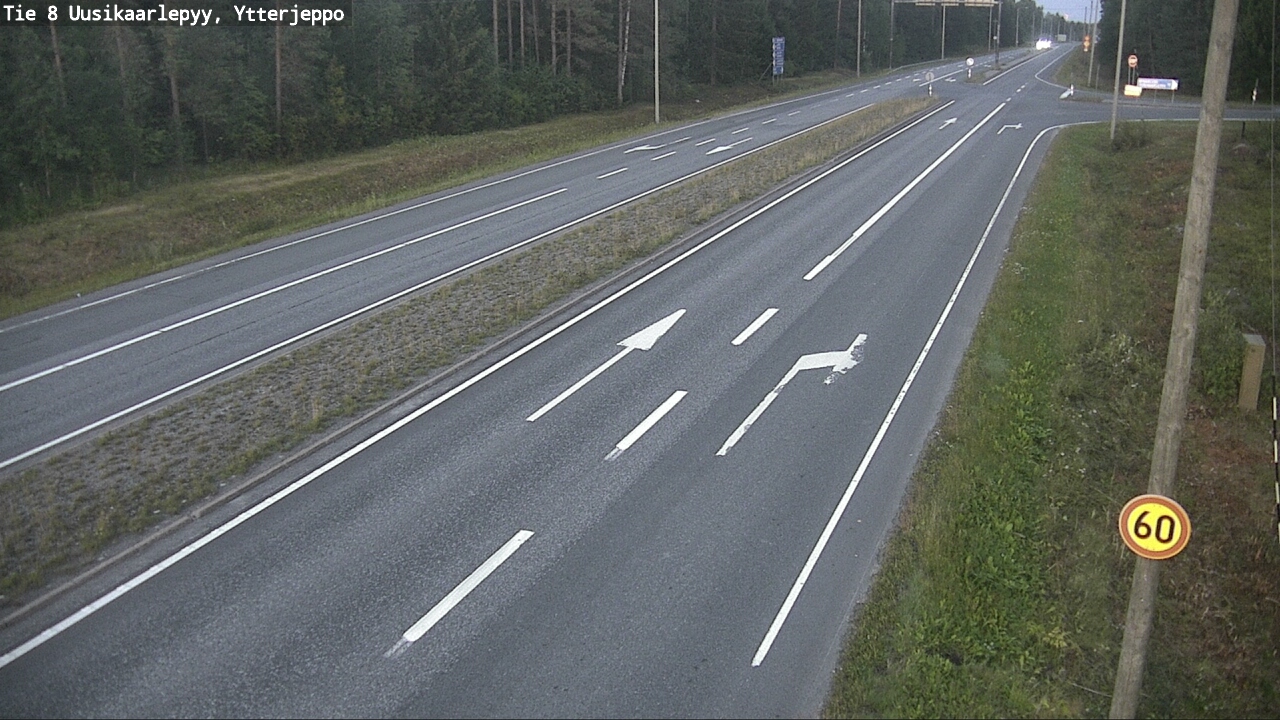 Weather Camera Image Road 8 Uusikaarlepyy, Ytterjeppo, Uusikaarlepyy, Pohjanmaa