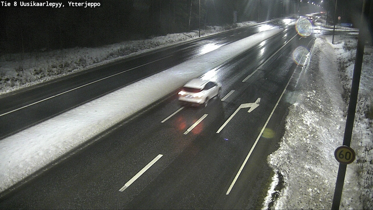 Weather Camera Image Väg 8 Nykarleby, Ytterjeppo, Uusikaarlepyy, Pohjanmaa