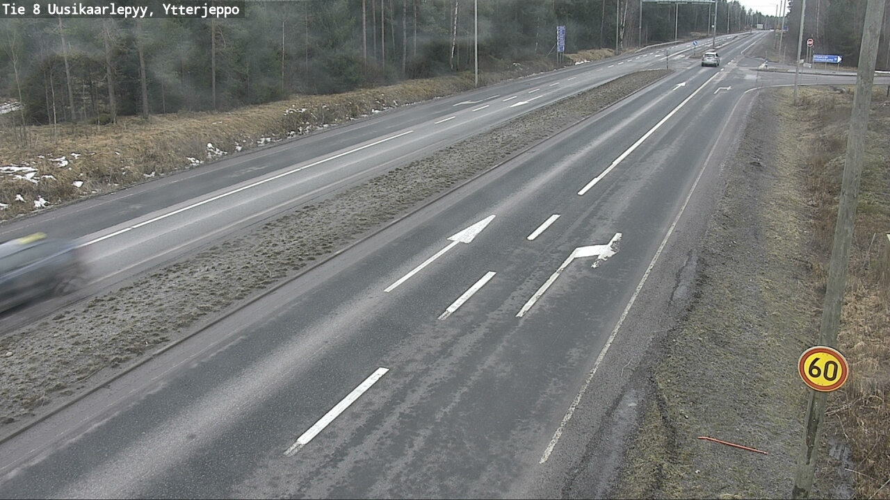 Weather Camera Image Road 8 Uusikaarlepyy, Ytterjeppo, Uusikaarlepyy, Pohjanmaa