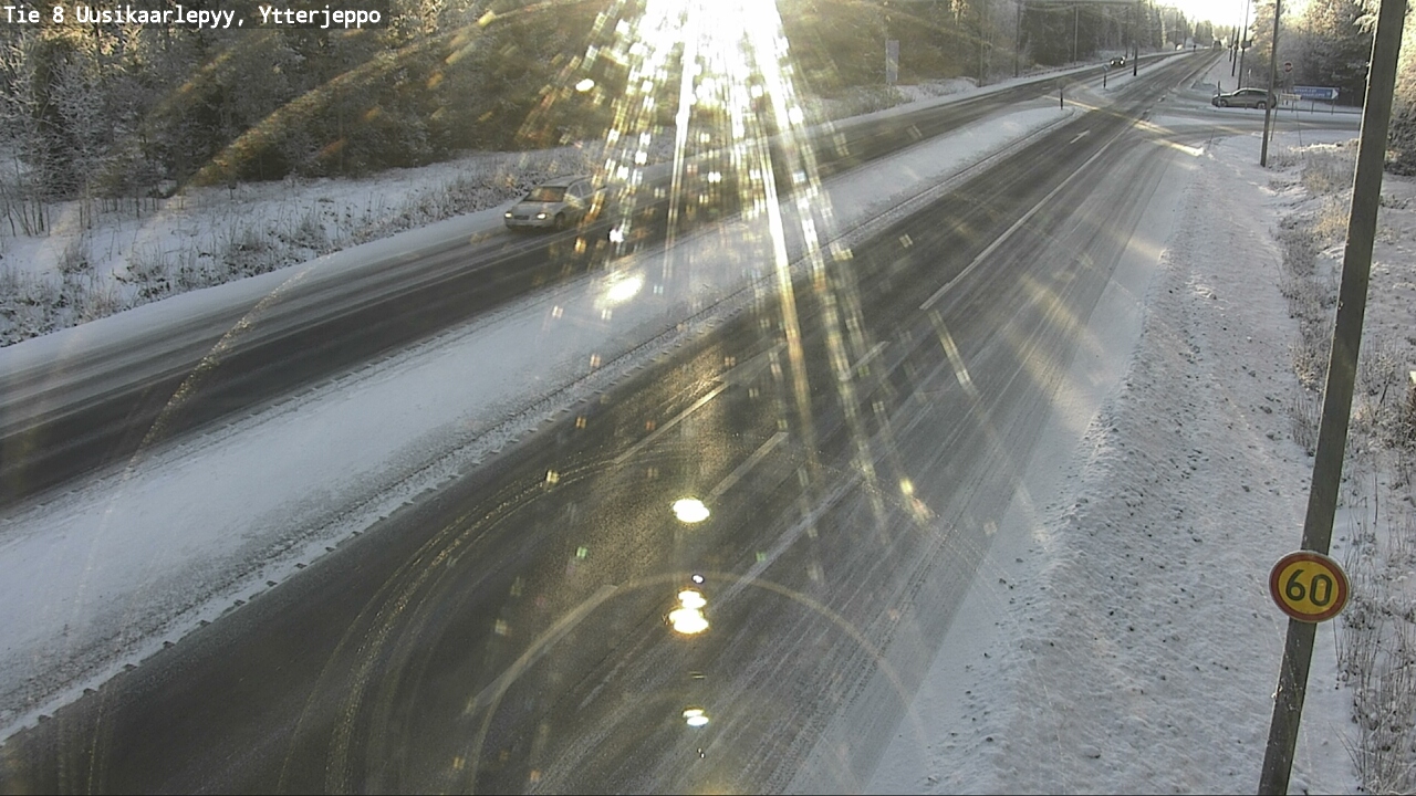 Weather Camera Image Road 8 Uusikaarlepyy, Ytterjeppo, Uusikaarlepyy, Pohjanmaa