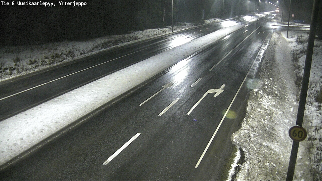 Weather Camera Image Väg 8 Nykarleby, Ytterjeppo, Uusikaarlepyy, Pohjanmaa